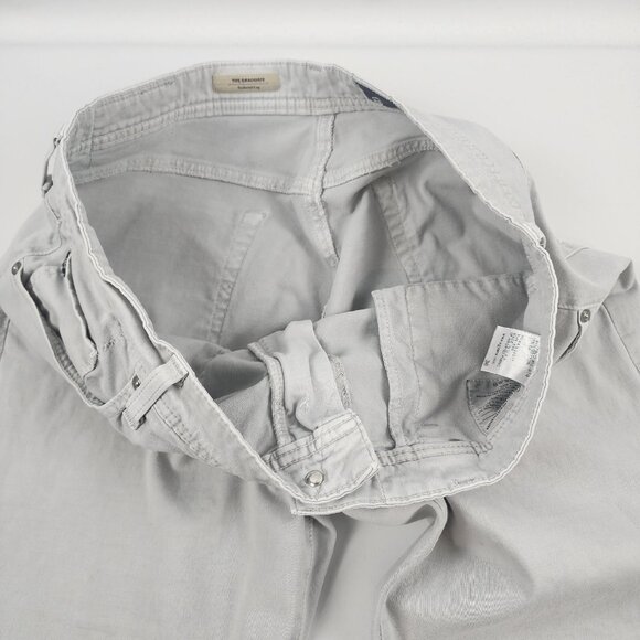 AG Adriano Goldschmied Pants Mens 36 The Graduate Tailored Leg Light Gray - Picture 4 of 10